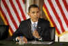 President-elect Barack Obama speaks at bipartisan meetings at the Governors Association conference in Congress Hall at Independence Park in Philadelphia on December 2, 2008.