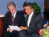 Barack Obama meets with Senator Coburn in Senate Offices in 2006.