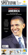 The Hamilton Spectator - November 5, 2008 - Barack Obama's historic victory on the front page of Canadian newspapers.
