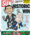 The Winnipeg Sun - November 5, 2008 - Barack Obama's historic victory on the front page of Canadian newspapers.