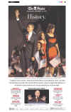 The State (Columbia SC) newspaper front page on November 5, 2008 featuring Barack Obama's historic victory as the 44th US President.