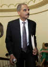 Eric Holder speculated to be considered for cabinet post. Picture of Holder on Capitol Hill in Washington on June 9, 2008.