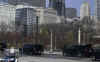 Barack Obama's motorcade travels through downtown Chicago on the way to Obama's transition offices on November 19, 2008.