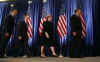 Barack Obama leaves with Geithne, Romer, and Summers. Obama announces his Economic Policy Team at a press conference in Chicago on November 24, 2008.