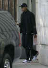 Barack Obama leaves his Chicago gym on November 28, 2008.