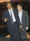 Barack Obama arrives for transition meetings in Chicago on November 6, 2008.