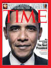 October 23, 2006 issue of Time magazine featuring Barack Obama on the front cover. © Front Cover Images are copyrighted by Time Magazine.