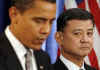 Barack Obama nominates retired General Eric K. Shinseki as Veterans Affairs Secretary at a Chicago press conference on December 7, 2008