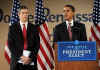 Barack Obama announces Arne Duncan as nominee for Education Secretary at a press conference at the Dodge Renaissance Academy in Chicago on December 16, 2008.