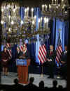 Barack Obama announces more appointments at a Chicago press conference on December 19, 2008.