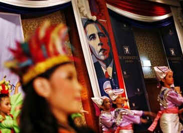 The Jakarta school that Barack Obama attended celebrates his inauguration on January 20, 2009. Barrack, known as Barry in school, attended the Indonesian school in the late 1960s after his stepfather returned to Jakarta.