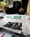 Egypt - Barack Obama's January 20, 2009 presidential inauguration dominates the front page of newspapers at newsstands worldwide.