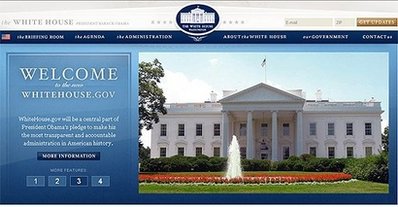 On January 20/09 at 12 PM (EST) the White House web site was changed to President Barack Obama.