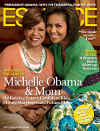 First Lady Michelle Obama and her mother Marian Robinson on the front cover of Essence magazine in the May 2009 issue.