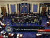 The Senate passes Obama's stimulus plan as captured on C-Span screen capture.