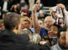 President Barack Obama is welcomed by supporters in Fort Meyers.