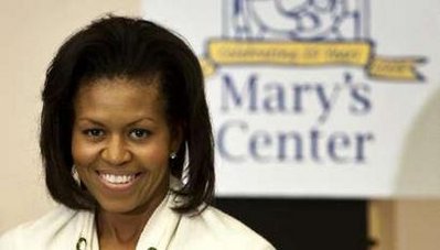 First Lady Michelle Obama visited Mary's Center and the Community Health Center in Washington where the First Lady spoke with high school students and read to elementary children. 