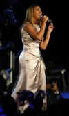 Beyonce performs for Barack and Michelle Obama at the Neighborhood Inaugural Ball.