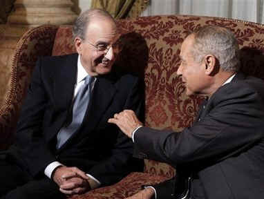 Middle East envoy George Mitchell begins his Mid-East tour in Egypt meeting with Egyptian Foreign Minister in Cairo.