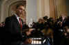 President Barack Obama meets with reluctant Republicans at the Capitol in an all out effort to get Obama's economic plans passed. After brief remarks to the press, President Obama and Transportation Secretary Ray LaHood meet with Republican lawmakers.