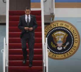 President Obama returns from Arizona on Air Force One (photo) and Marine One. President Obama departs for Canada the next day.