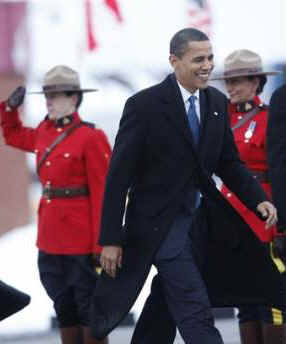 President Barack Obama departs Ottawa and boards Air Force One enroute to Andrews Air Force Base in Maryland.