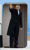 President Barack Obama departs Ottawa and boards Air Force One enroute to Andrews Air Force Base in Maryland.