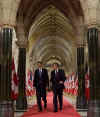 President Obama and PM Harper leave press conference. President Obama appeared well versed on topics important to Canadians, and said about Canada, "I love this country."