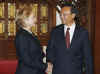 Clinton meets with the Chinese Foreign Minister Yang Jiechi On February 21, 2009.