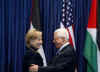 Secretary of State Hillary Clinton meets with Palestinian President Mahmoud Abbas in the West Bank town of Ramallah.