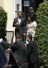 President Barack Obama and First Lady Michelle Obama attend an Easter Worship Service at St. John's Episcopal Church.