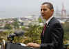 President Obama speaks at a news conference on the rooftop of his hotel in Port of Spain, Trinidad and Tobago on April 19, 2009.