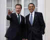 President Barack Obama meets with Conservative Party Leader David Cameron at Winfield House in London.