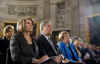 Speaker of the House Nancy Pelosi attends the Holocaust Days of Remembrance in the Rotunda of the Capitol.