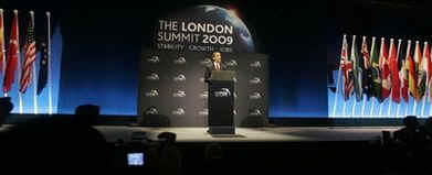 President Barack Obama speaks at a press conference after G20 Summit meetings in London, UK on April 2, 2009.