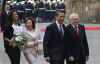 The Obamas were greeted by Czech Republic President Vaclav Klaus and his wife Livia.
