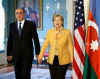 US Secretary of State Clinton meets with Foreign Affairs Minister of Azerbaijan Elmar Mammadyarov.