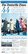 ALABAMA - US Newspapers - Front Page Headlines - January 20, 2009 - Inauguration of President Barack Obama in Washington, DC. Click on Obama newspaper front page image for a large image.