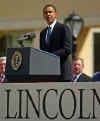 Senator Barack Obama speaks at the opening of the Lincoln Presidential Museum in Lincoln, Illinois on April 20, 2005. Barack Obama - Important Speeches and Remarks. Eleven significant Barack Obama speeches from October 2002 - November 2008.