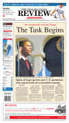 The Niagara Falls Review - January 21, 2009 - The historic inauguration of President Barack Obama as the 44th US President dominates the front page headlines of Canadian newspapers.