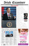 Irish Examiner - January 21, 2009 - President Barack Obama Headlines on British and Irish Newspaper Front Pages