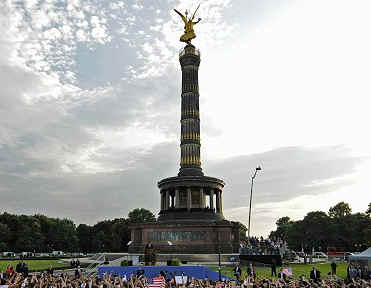 Watch the YouTube of Barack Obama's Speech at the Victory Column in Berlin on July 24, 2008.