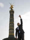 Senator Barack Obama gives a speech in front of hundreds of thousands of Berliners. Barack Obama called on Europe and the United States to stand together again during his Berlin, Germany speech on July 24, 2008. Obama's Berlin speech. in front of the Victory Column, was his only public speech on European tour which included a trip to London. Barack Obama - Important Speeches and Remarks. Eleven significant Barack Obama speeches from October 2002 - November 2008.
