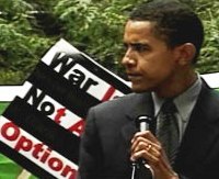 Important Barack Obama Speeches - Barack Obama speaks out against a war with Iraq on October 2, 2002 in Chicago, Illinois.