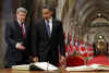 President Obama signs the Guest Book shortly after arriving on Parliament Hill for meetings with Canadian PM Harper.