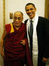 Barack Obama meets the Dalai Lama at Foreign Relations Comittee meetings. Obama photo circa 2005.
