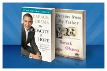 Barack Obama has written several books which have gained in popularity since his election campaign and victory. Obama's early books shown are "Dreams From My Father" and "The Audacity of Hope."