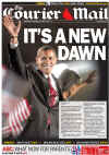 Australia-Brisbane-CourierMail. Newspaper front pages from around the world headline Barack Obama's historic US presidential victory.