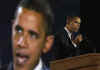 Barack Obama gives a memorable and historic speech in front of a huge Chicago crowd and a worldwide TV audience on November 4, 2008.