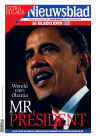Belgium-Brussels-Het Nieuwsblad. Newspaper front pages from around the world headline Barack Obama's historic US presidential victory.